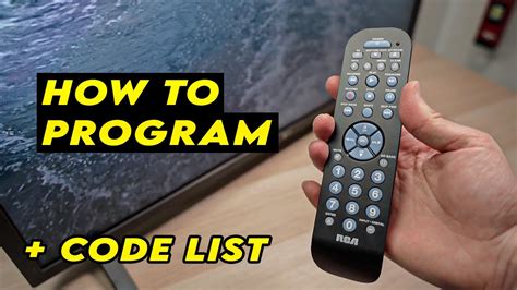 RCA Universal Remote Codes (How To Program) .